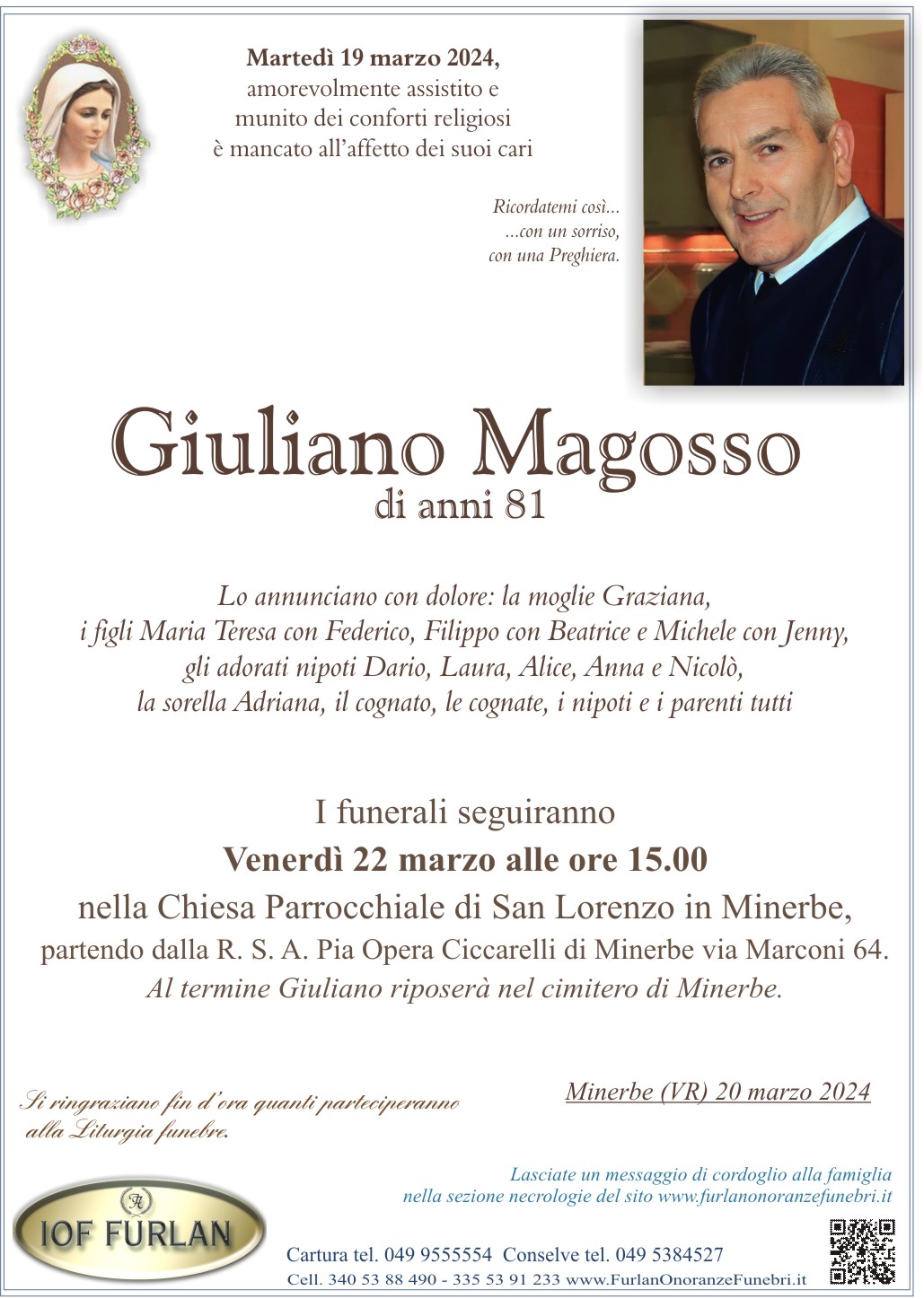 Epigrafe Giuliano Magosso