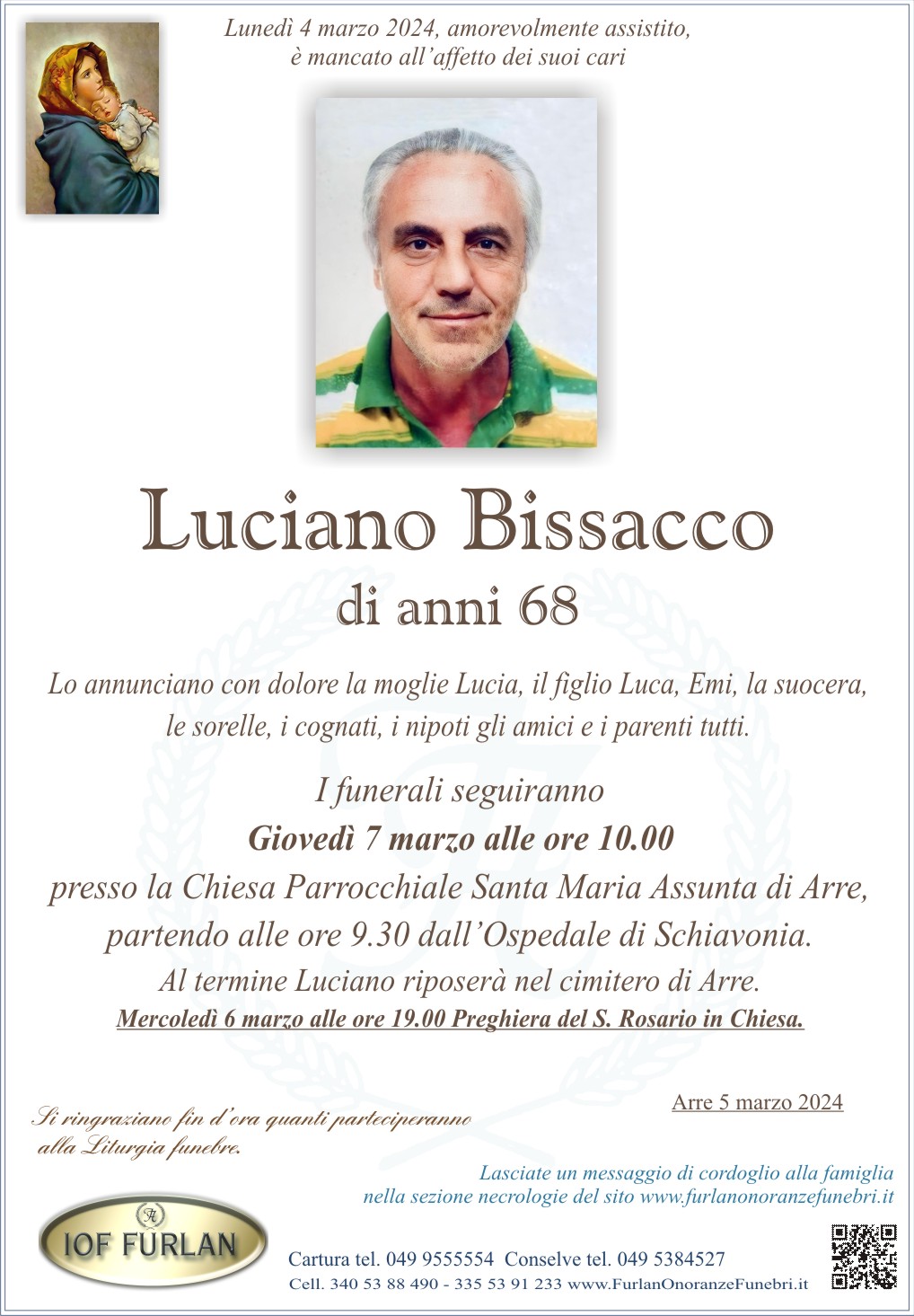Epigrafe Luciano Bissacco
